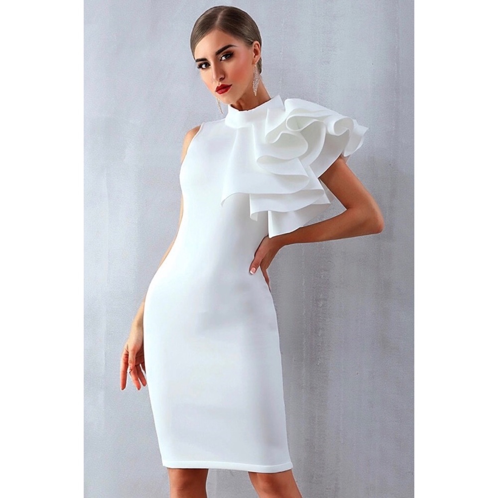 Ruffled Bodycon Dress